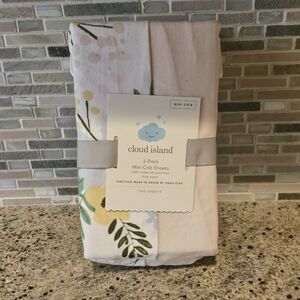 2 pack baby mini crib sheets